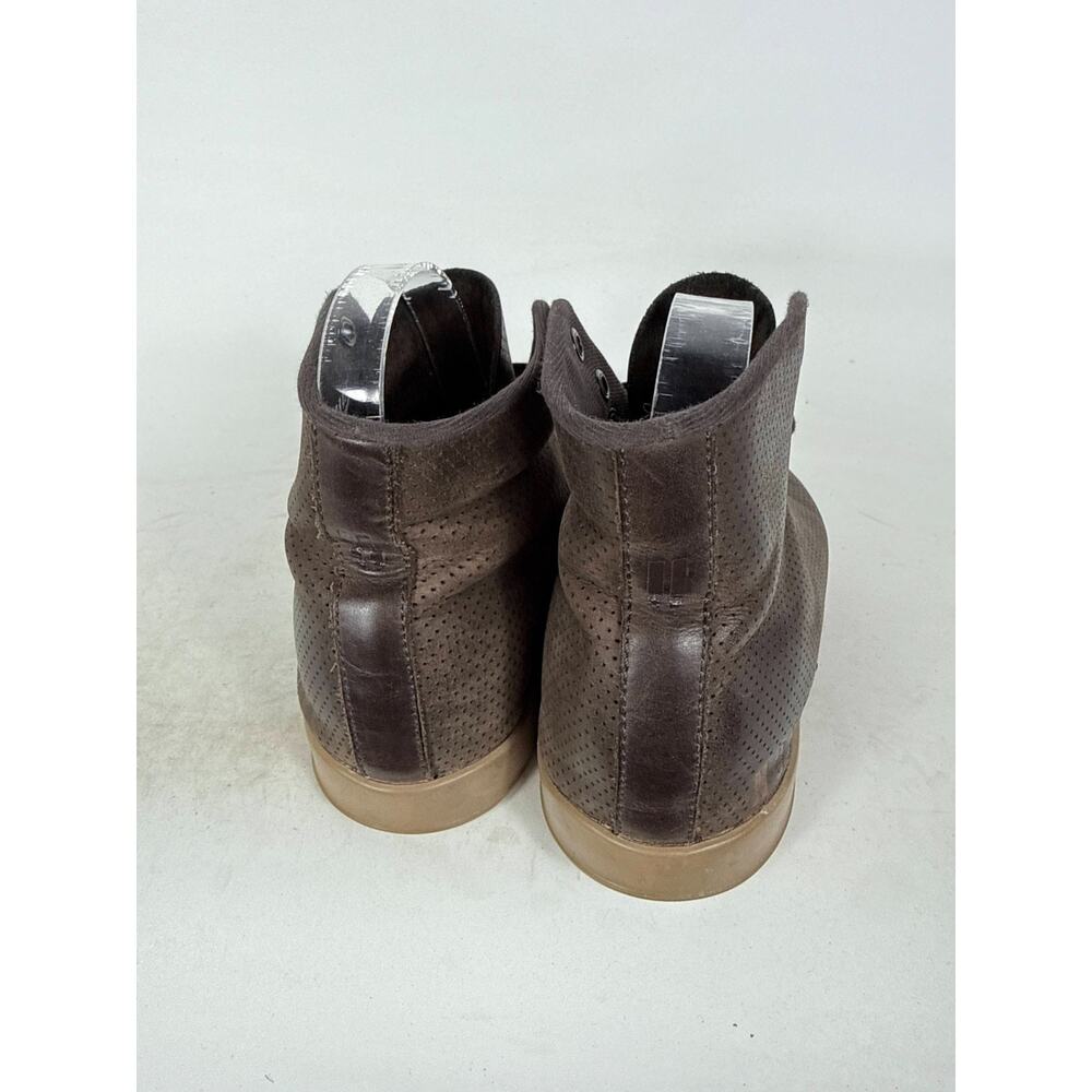 Nobull Perforated Leather High-Top Trainers Sneakers Women's 8 Brown Lace-Up - Picture 7 of 10